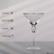 Premium Clear Stem Crystal Martini Glasses with Rim and Diamond-like Rhinestones, Elegant 10oz Glassware Set for Cosmopolitan, Vodka, Gin and Other Cocktails, Fancy Manhattan Drinkware